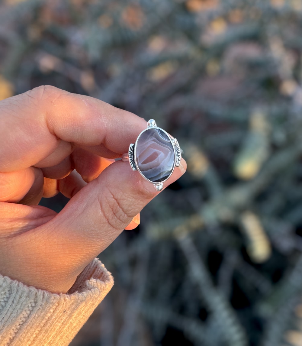 Botswana Agate Ring – Sky Island Jewelry