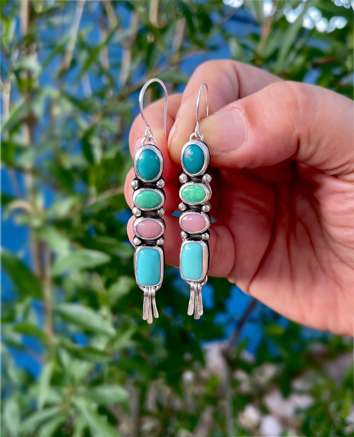 boho turquoise earrings