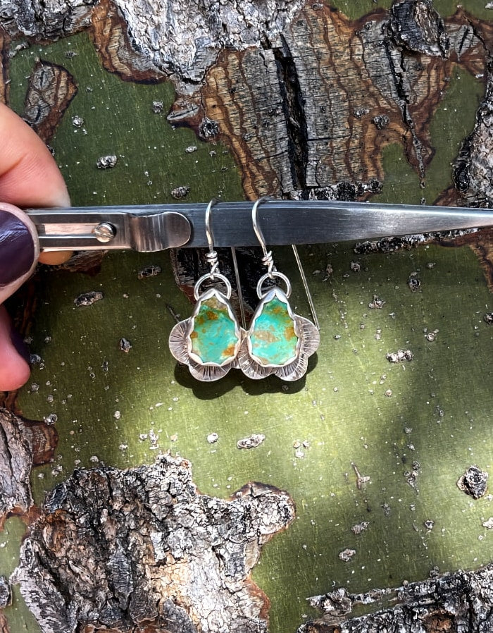 boho turquoise earrings