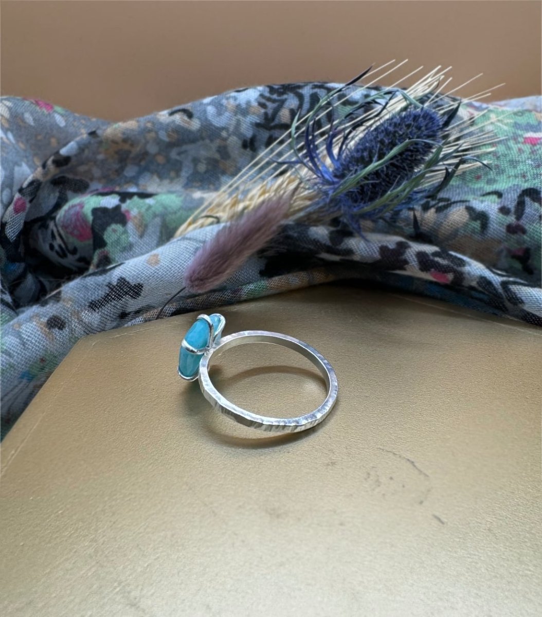Amazonite Prong Ring - Sky Island Jewelry