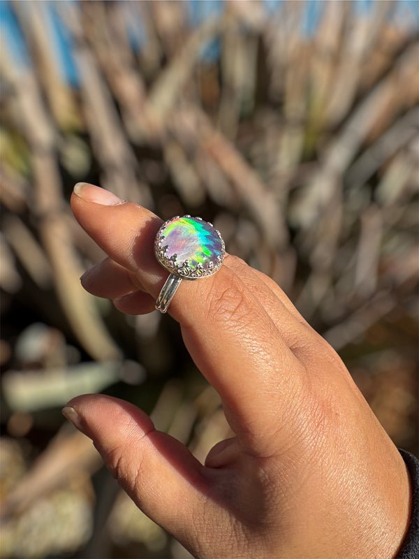 Aurora Opal Ring - Sky Island Jewelry