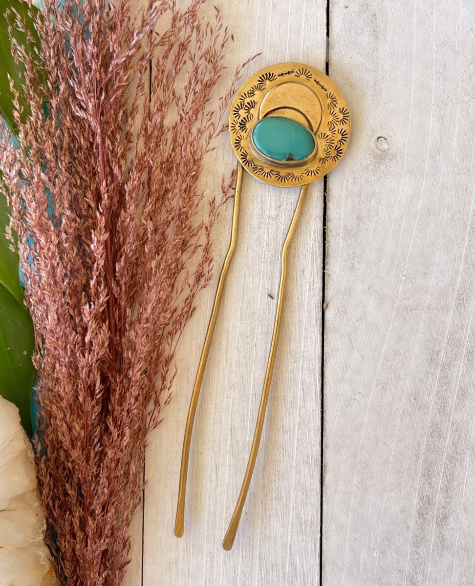 Boho Moon Hair Fork - Sky Island Jewelry