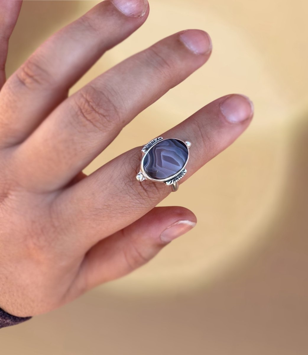 Botswana Agate Ring - Sky Island Jewelry