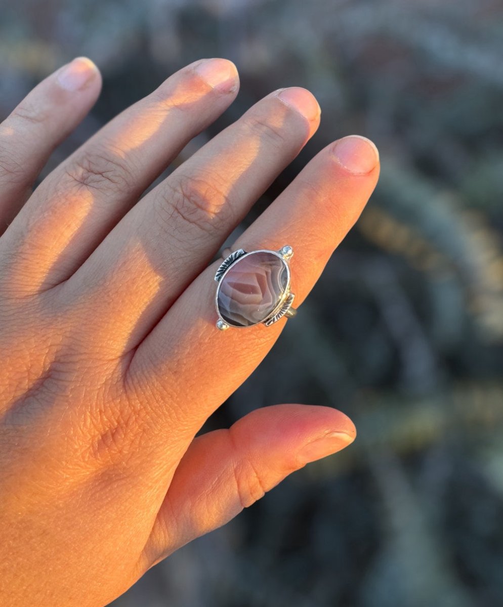 Botswana Agate Ring - Sky Island Jewelry
