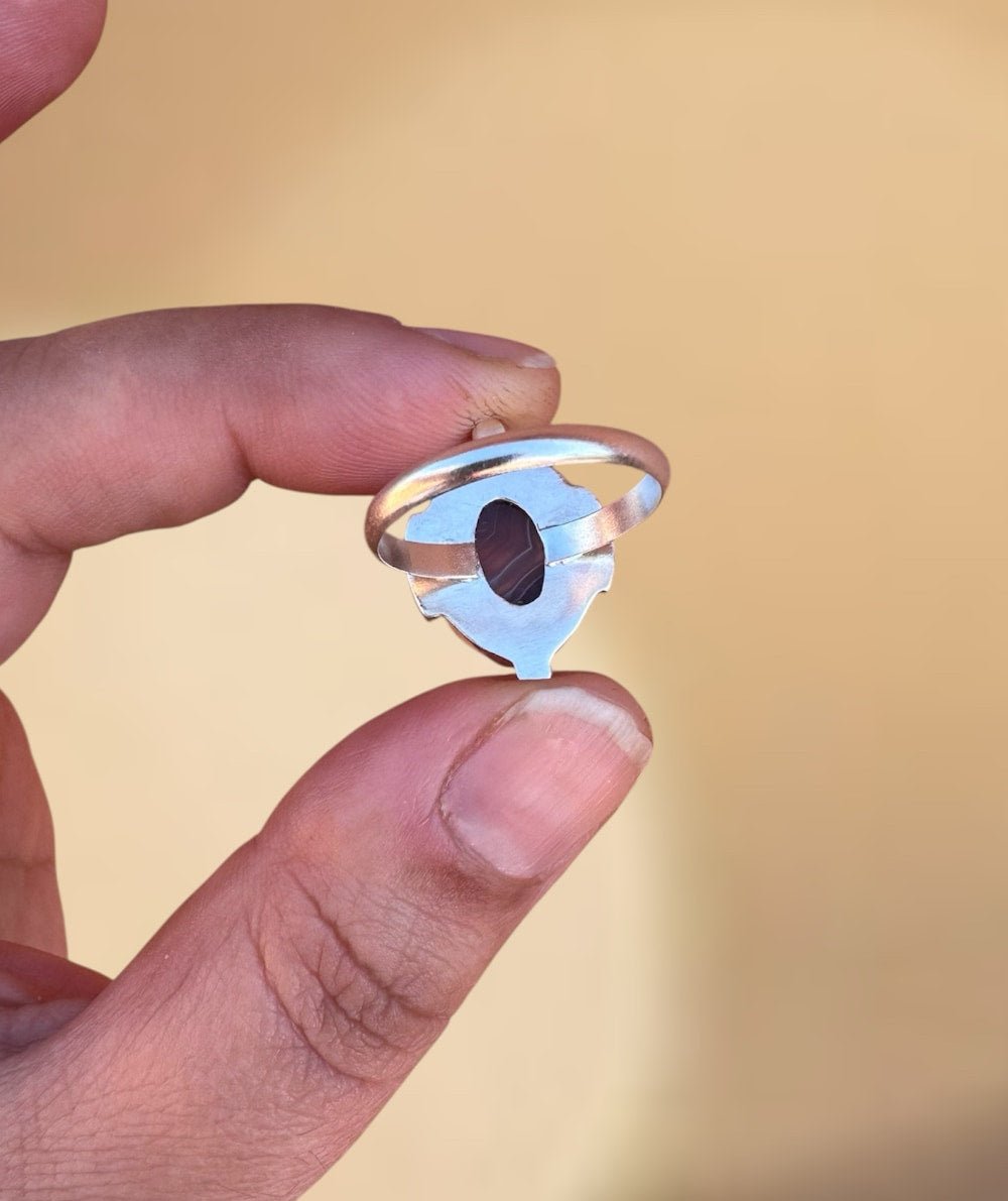 Botswana Agate Ring - Sky Island Jewelry