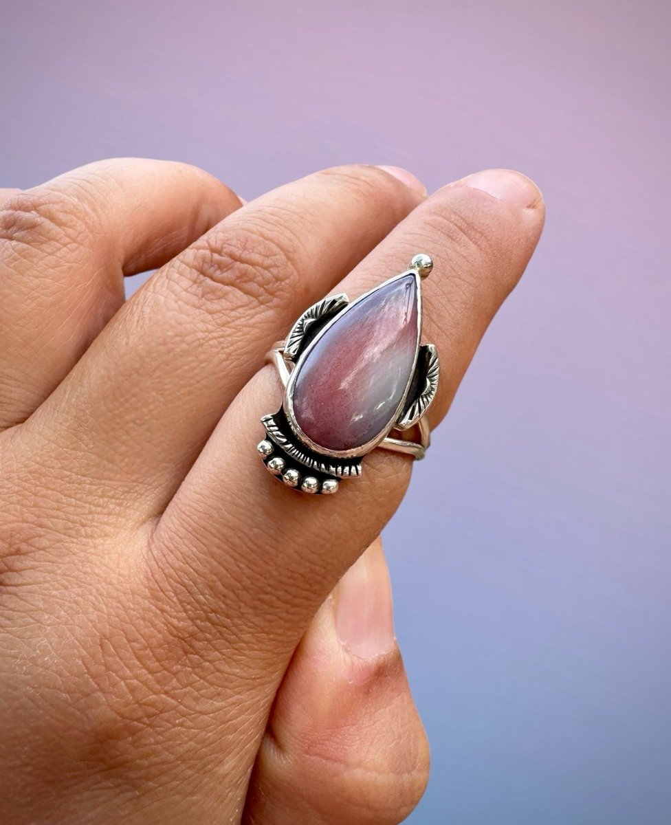 Botswana Agate Stone Ring - Sky Island Jewelry