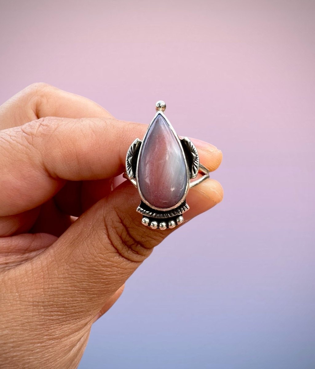 Botswana Agate Stone Ring - Sky Island Jewelry