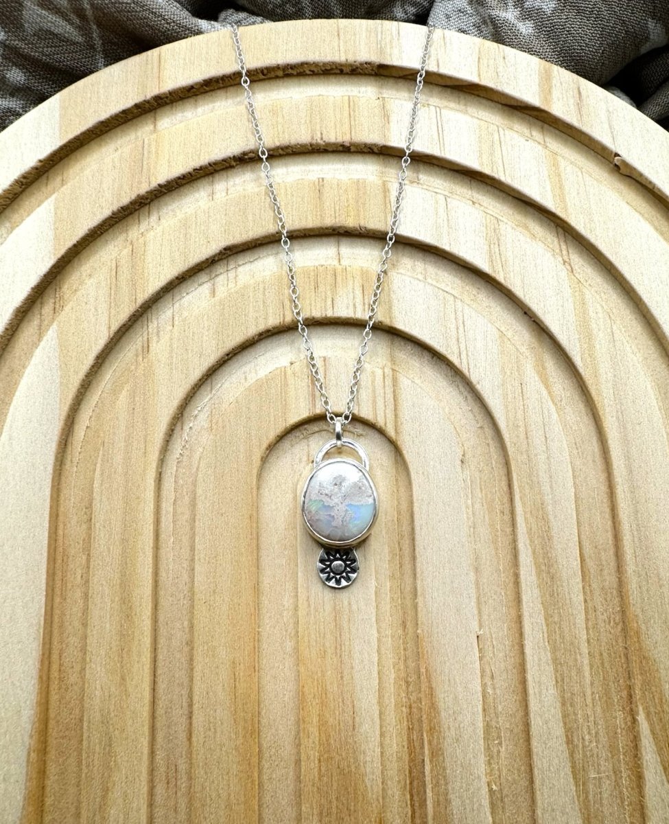 Cantera Opal White Necklace - Sky Island Jewelry