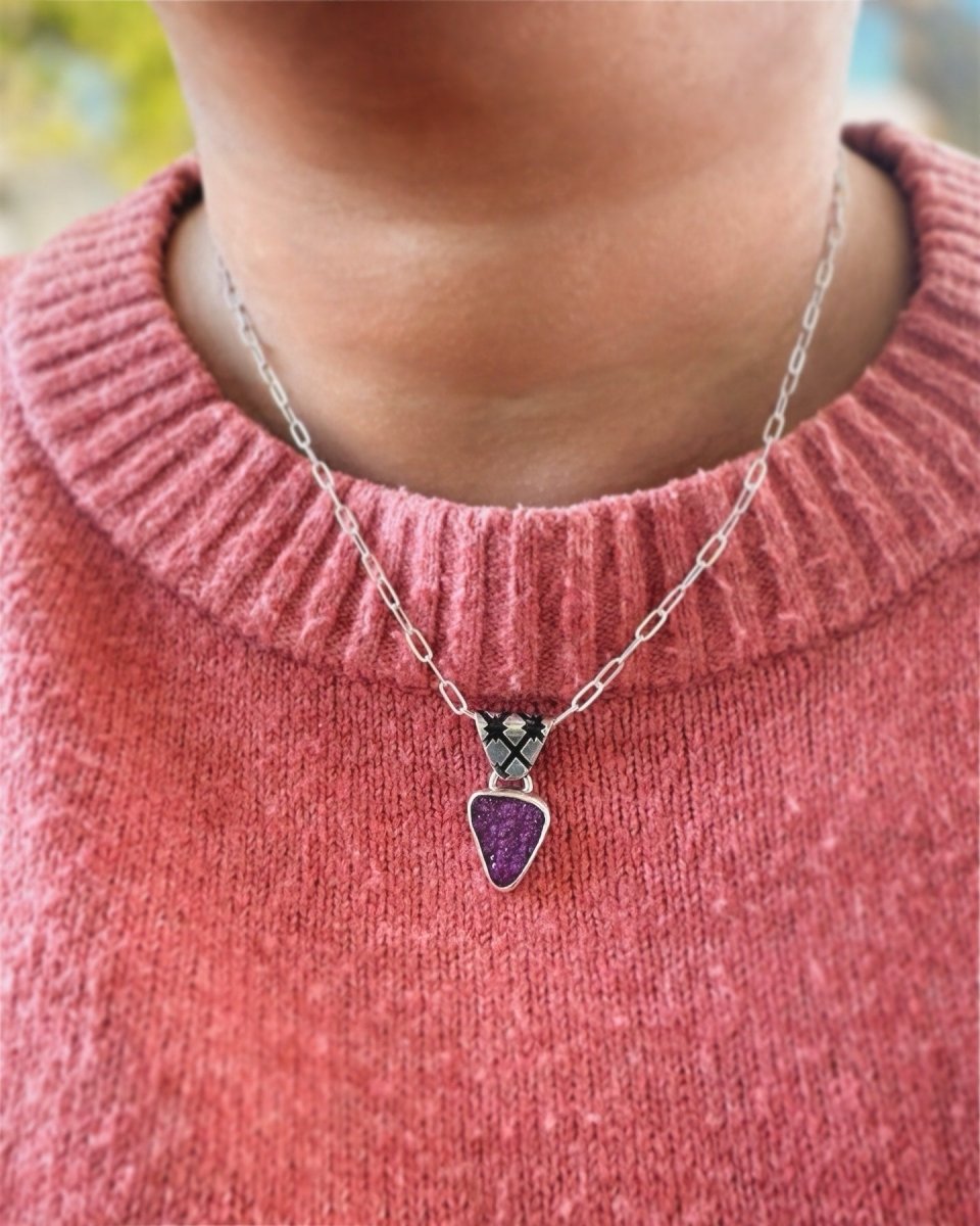 Cobalto Calcite Necklace - Sky Island Jewelry