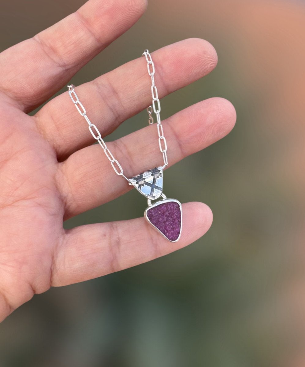 Cobalto Calcite Necklace - Sky Island Jewelry