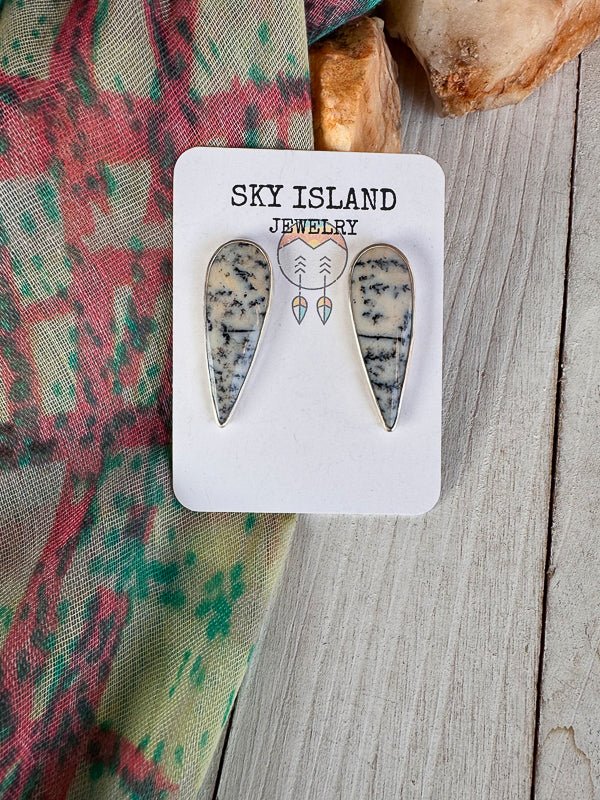 Dendritic Agate Earrings - Sky Island Jewelry