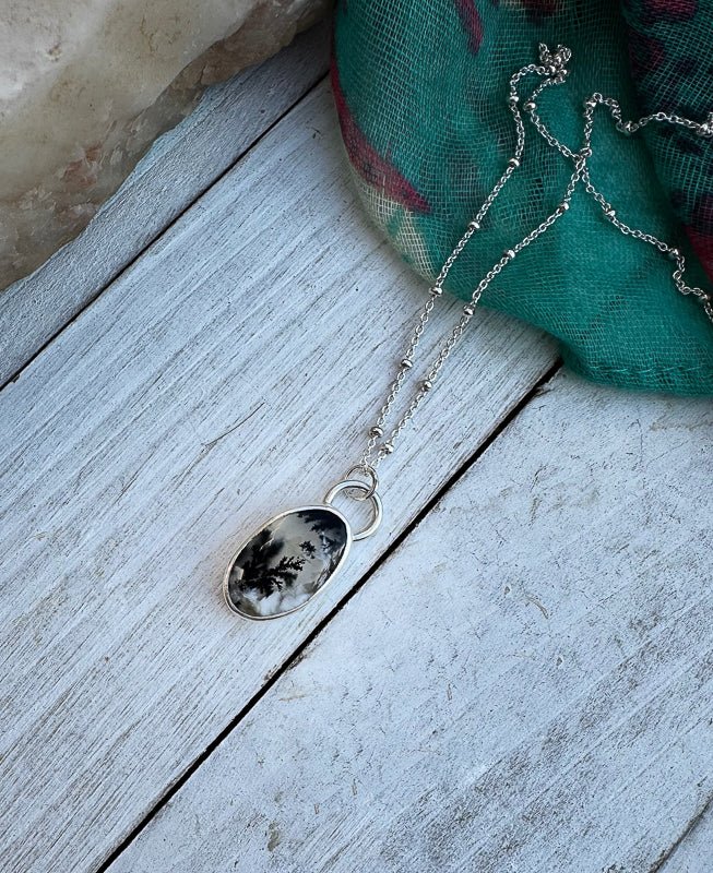 Dendritic Agate Necklace - Sky Island Jewelry