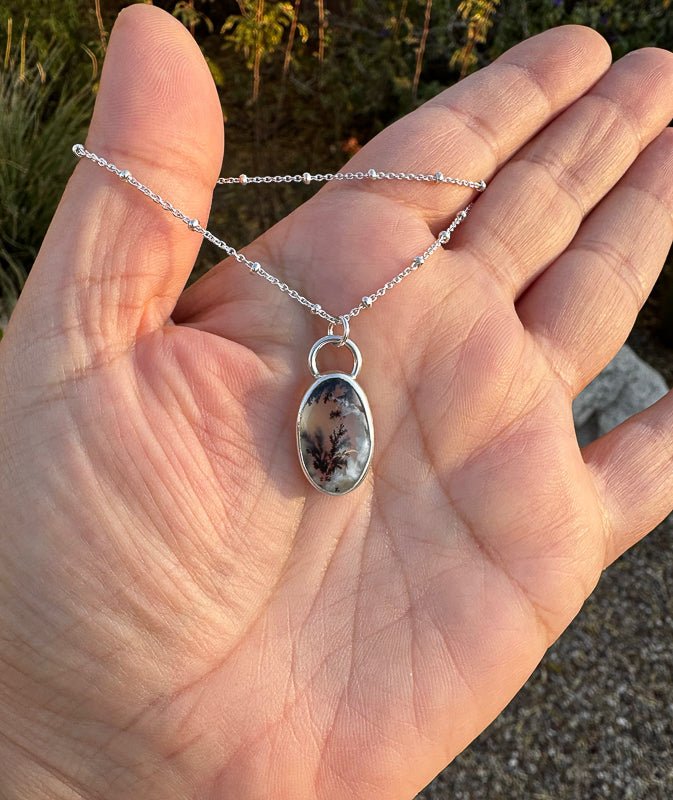 Dendritic Agate Necklace - Sky Island Jewelry