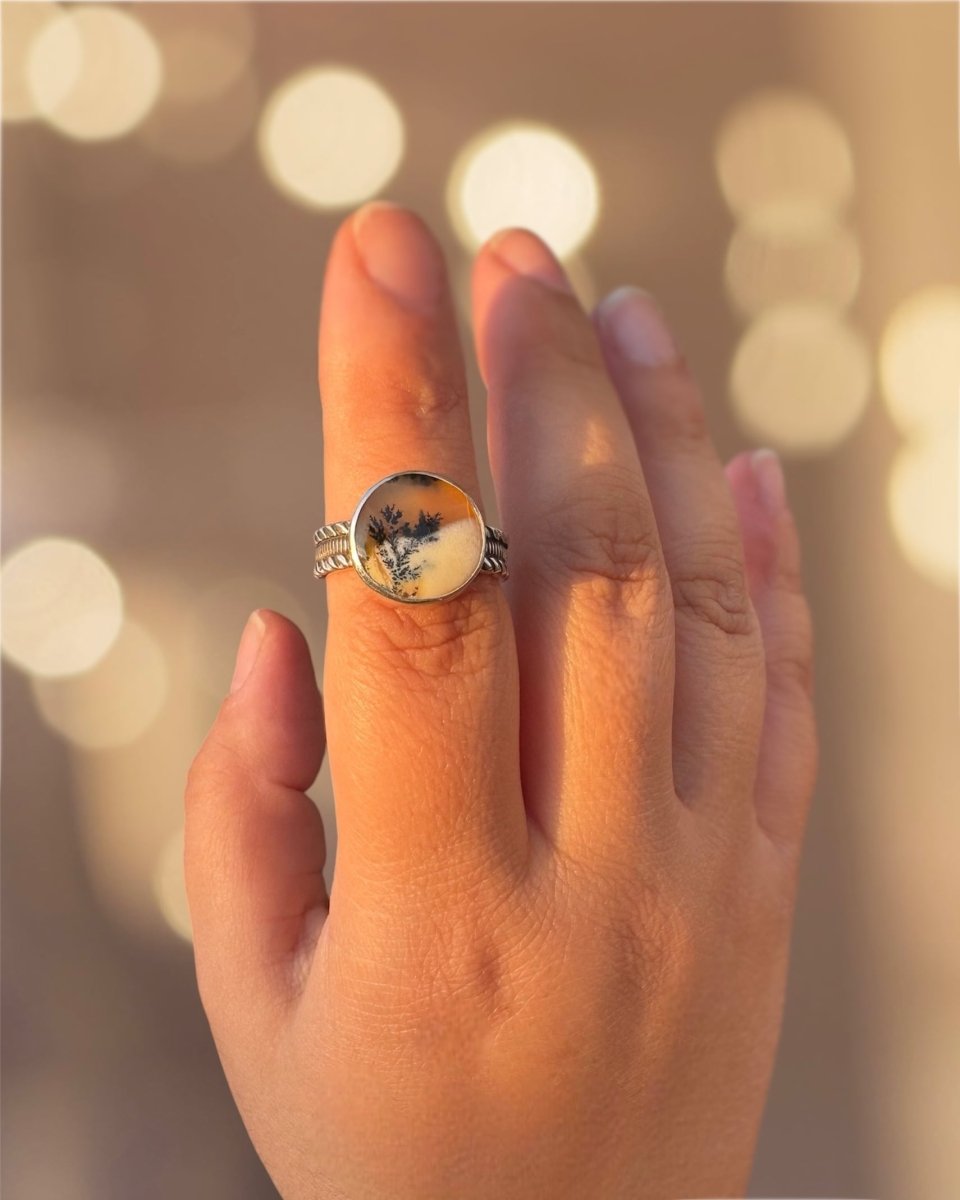 Dendritic Agate Ring - Sky Island Jewelry