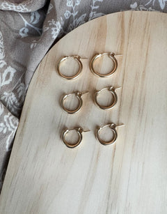 Gold Huggie Hoops