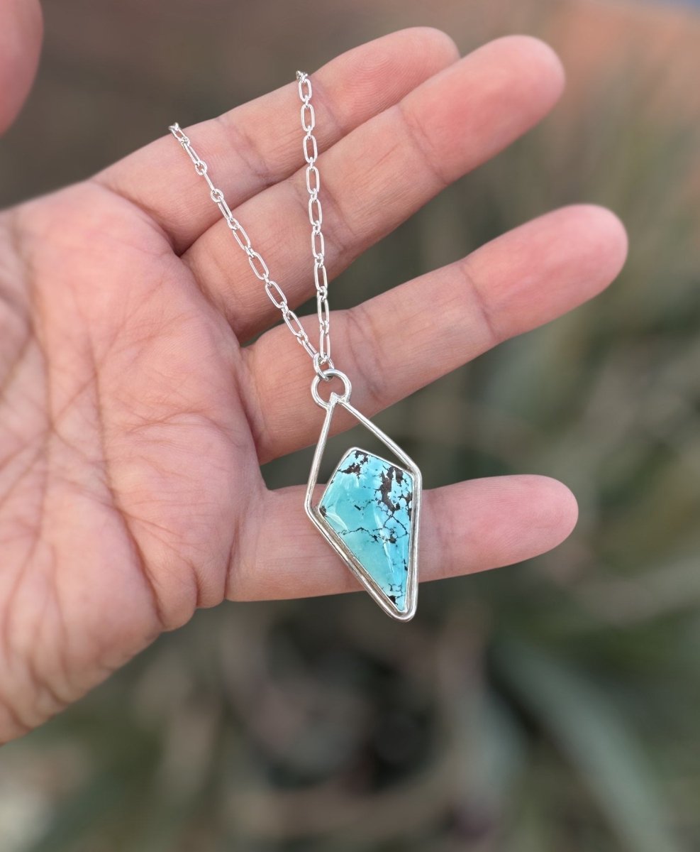 Hubei Turquoise Diamond Necklace - Sky Island Jewelry