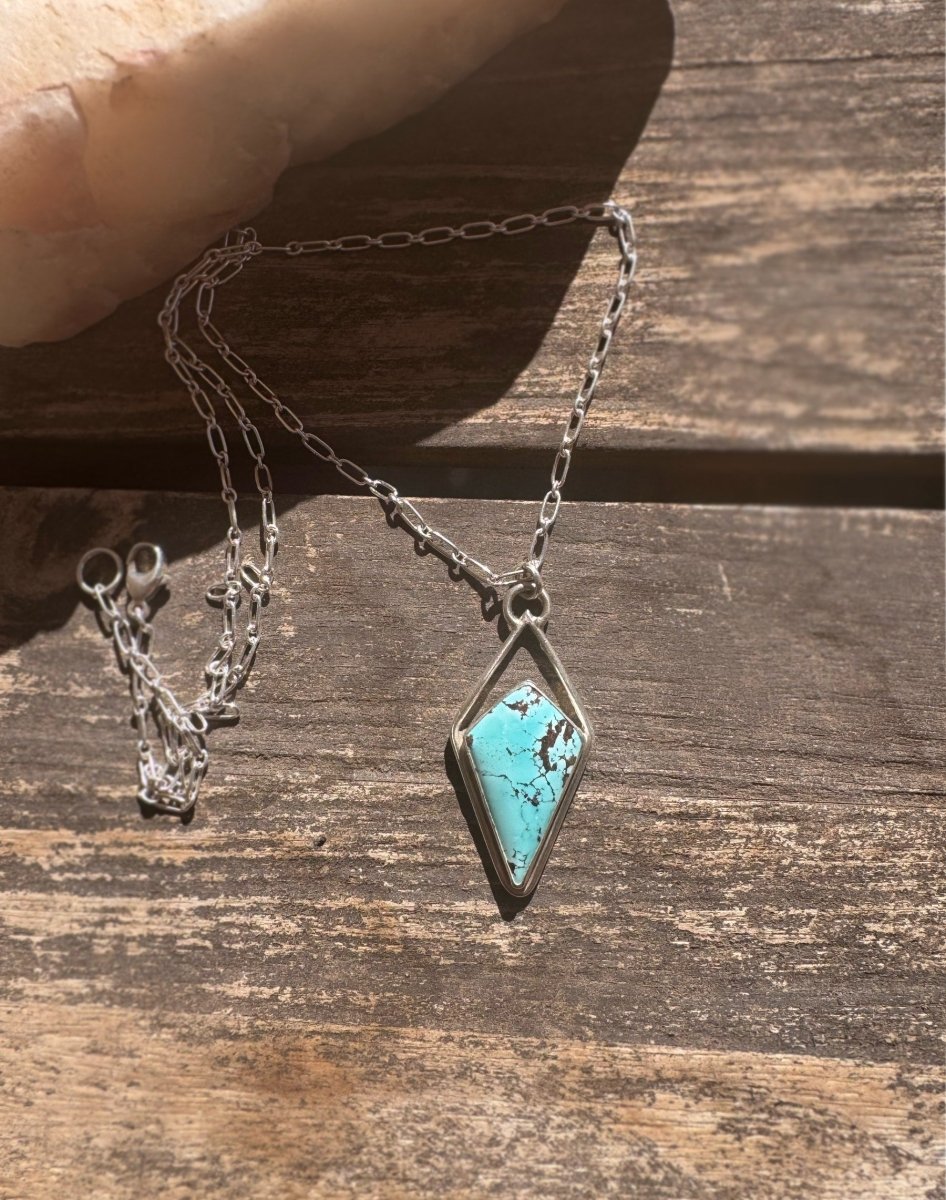 Hubei Turquoise Diamond Necklace - Sky Island Jewelry