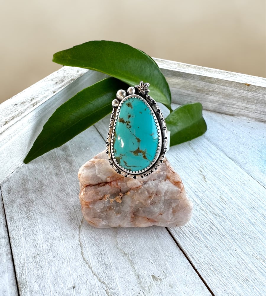Kingman Turquoise Ring - Sky Island Jewelry