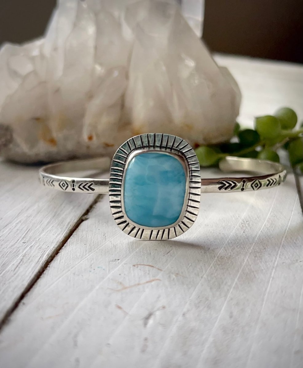 Larimar Cuff Bracelet - Sky Island Jewelry