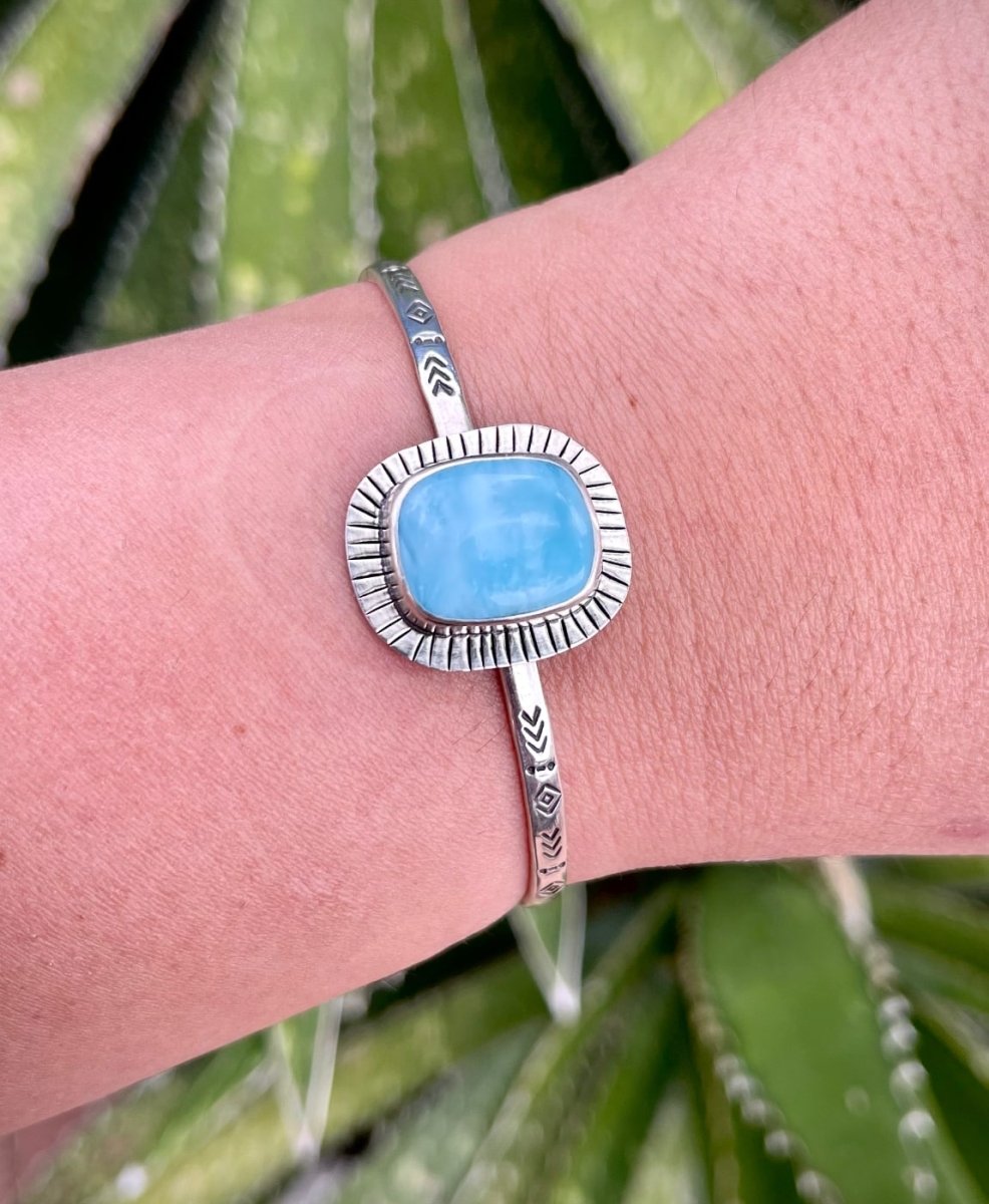 Larimar Cuff Bracelet - Sky Island Jewelry