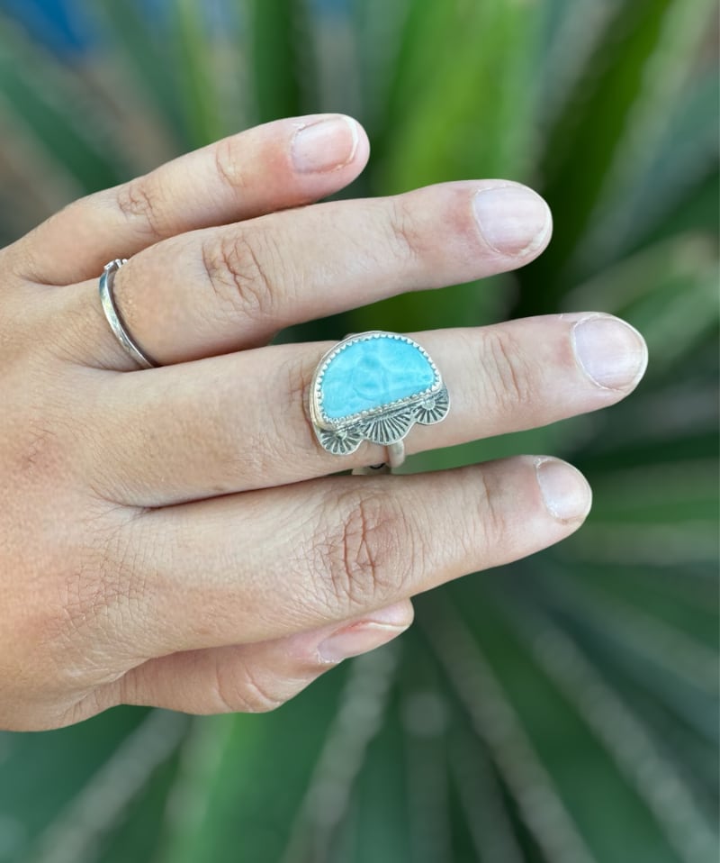 Larimar Ring - Sky Island Jewelry
