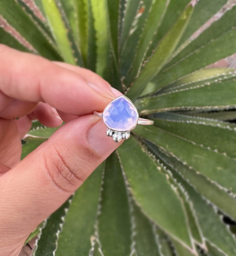 Lavender Moon Quartz Ring - Sky Island Jewelry