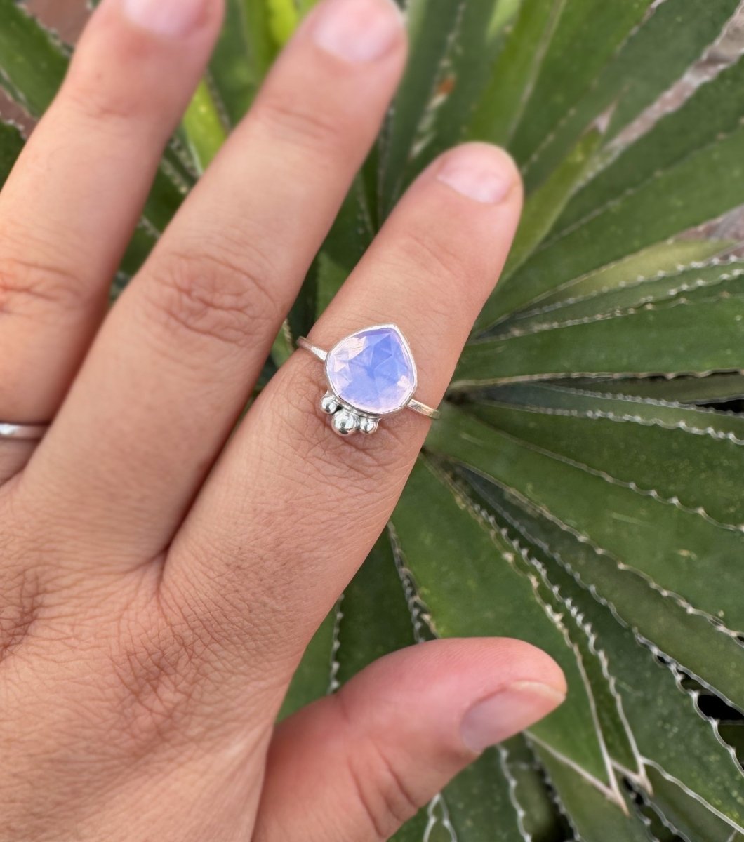 Lavender Moon Quartz Ring - Sky Island Jewelry