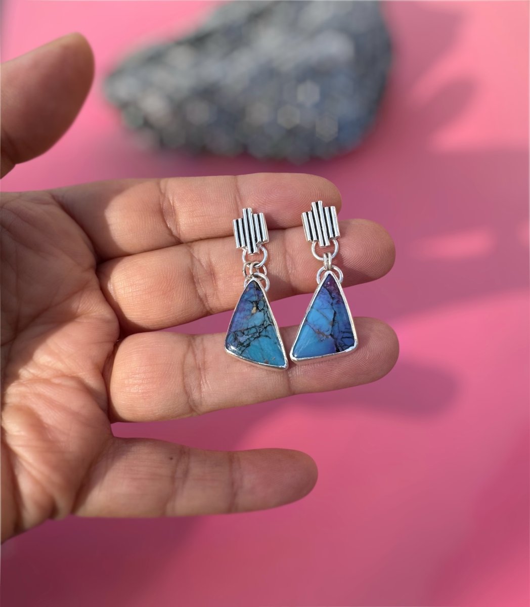 Mojave Purple Turquoise Earrings - Sky Island Jewelry