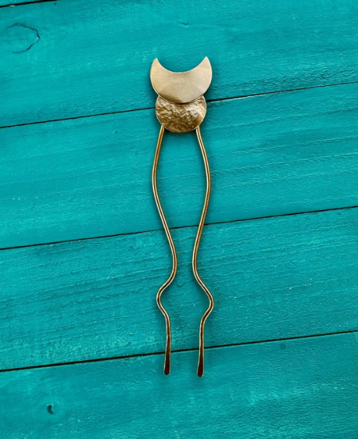 Moon Phases Hair Forks - Sky Island Jewelry