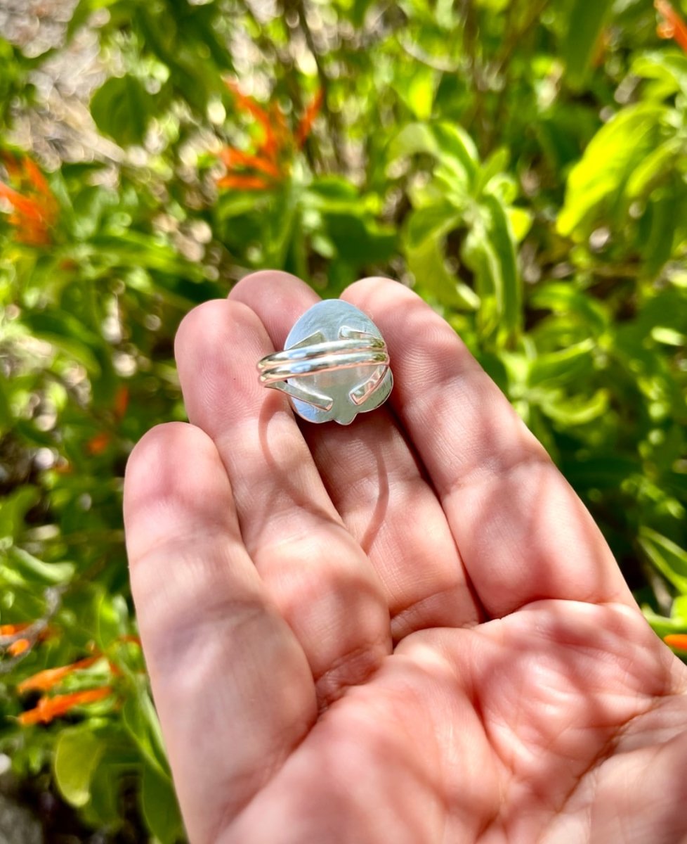 Number 8 Turquoise Gemstone Ring - Sky Island Jewelry
