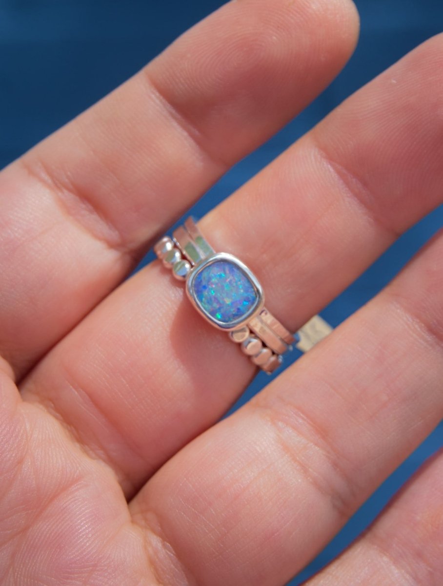 Opal Stacker Ring Set - Sky Island Jewelry
