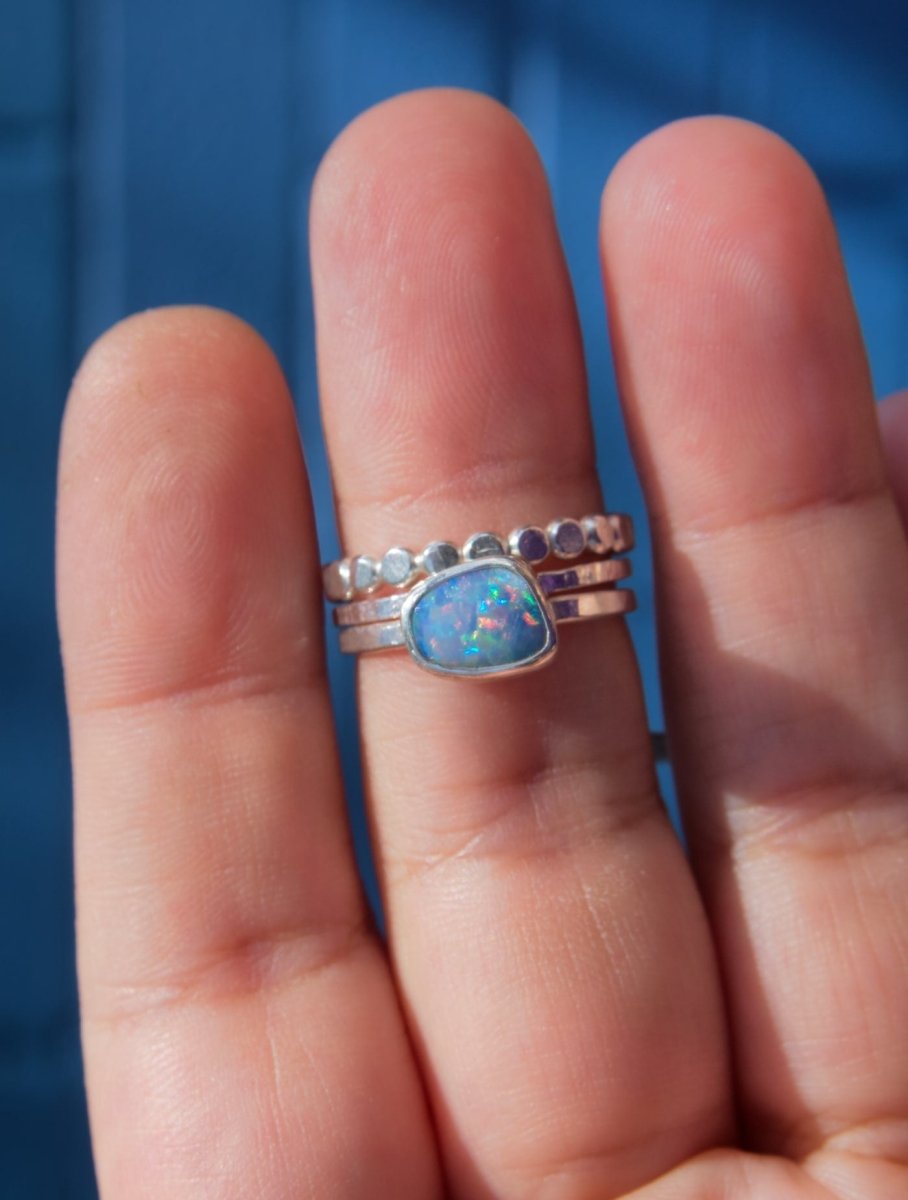 Opal Stacker Ring Set - Sky Island Jewelry