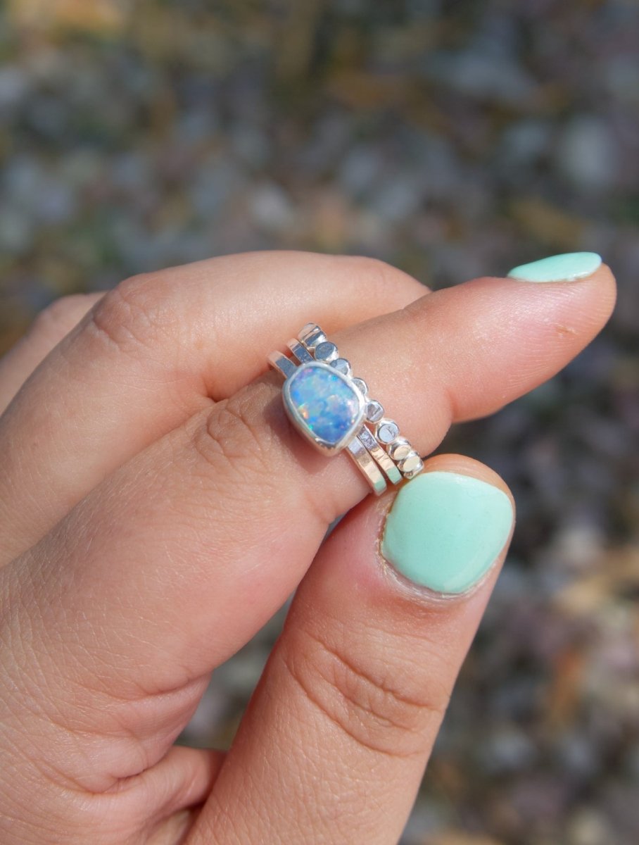 Opal Stacker Ring Set - Sky Island Jewelry