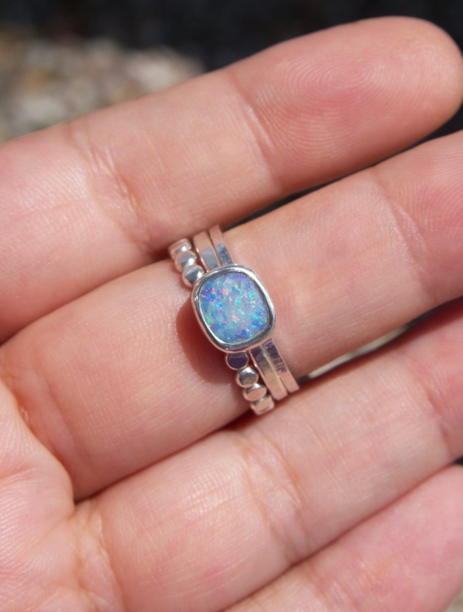 Opal Stacker Ring Set - Sky Island Jewelry