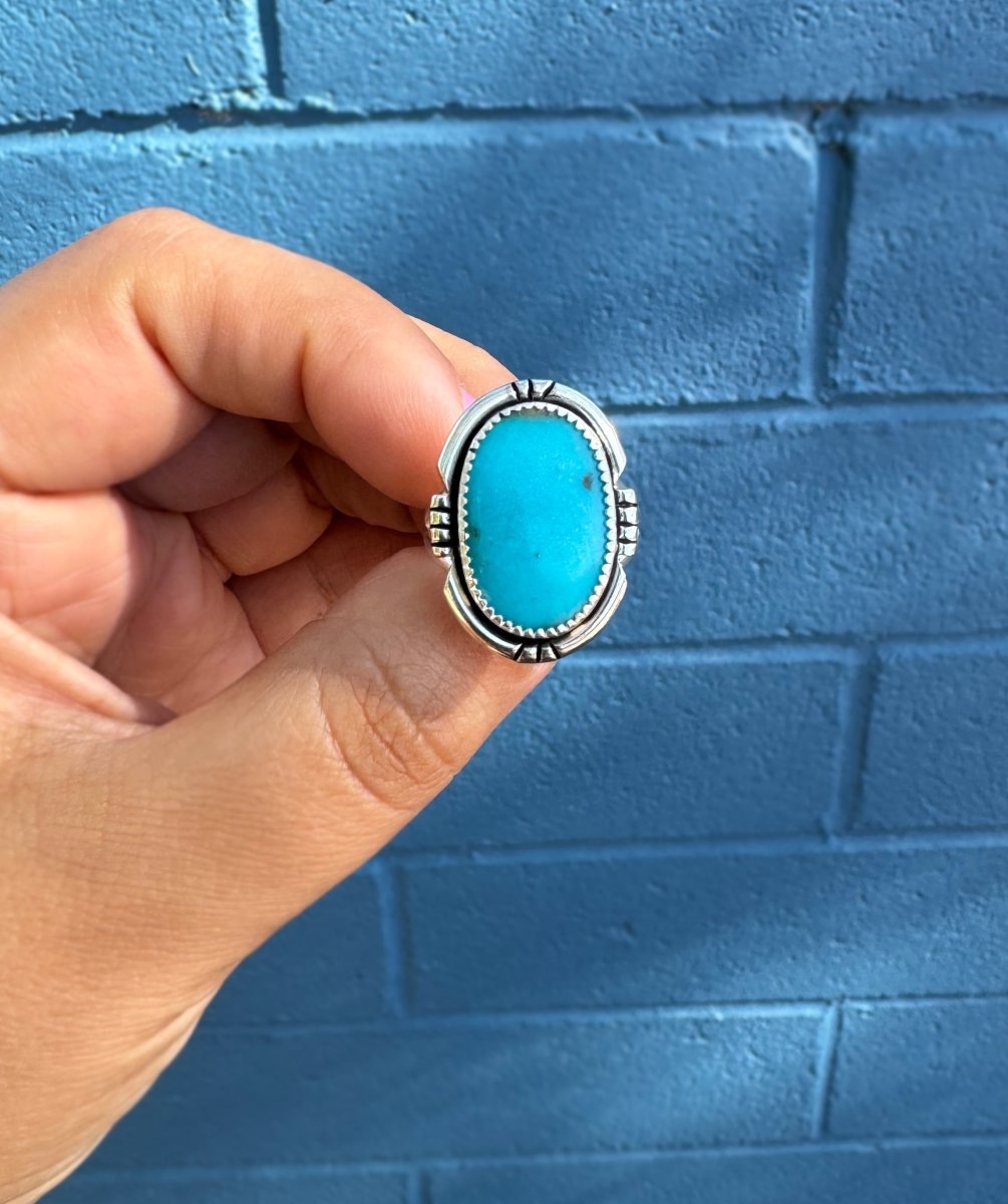 Persian Turquoise Ring - Sky Island Jewelry