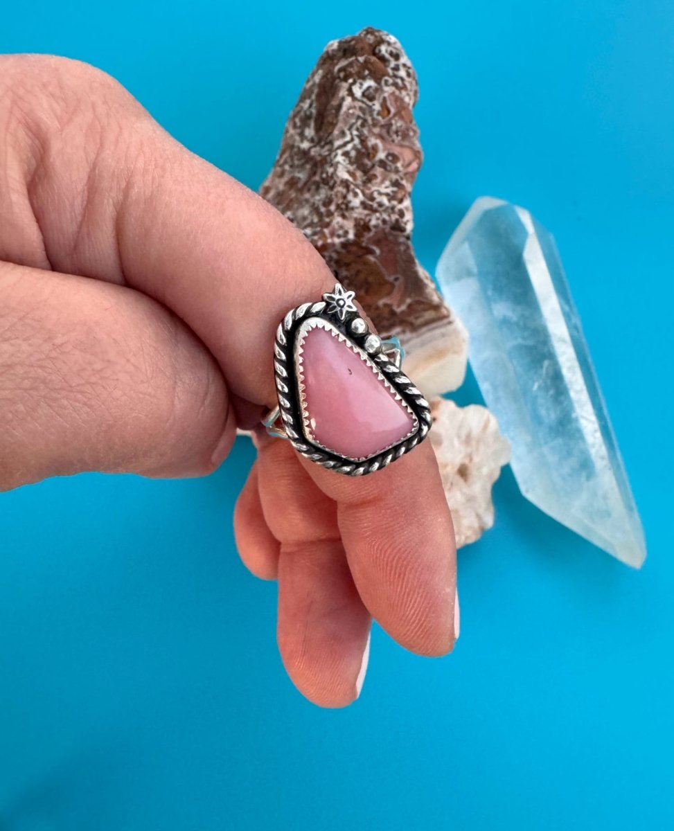 Pink Opal Ring - Sky Island Jewelry
