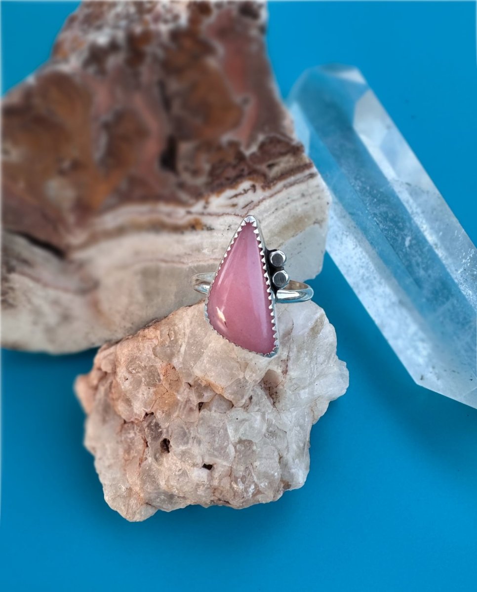 Pink Opal Ring - Sky Island Jewelry