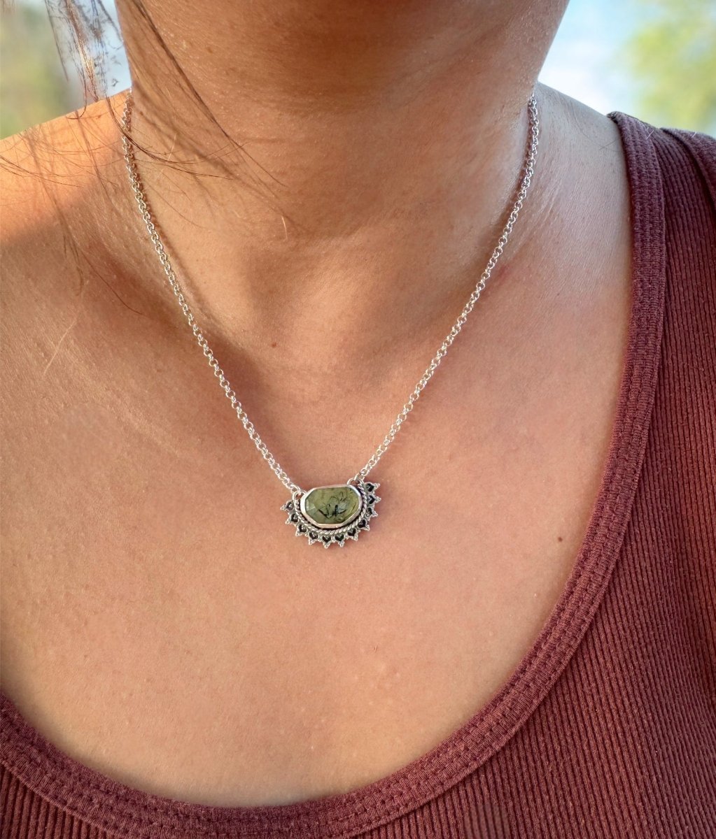 Prehnite Green Necklaces - Sky Island Jewelry