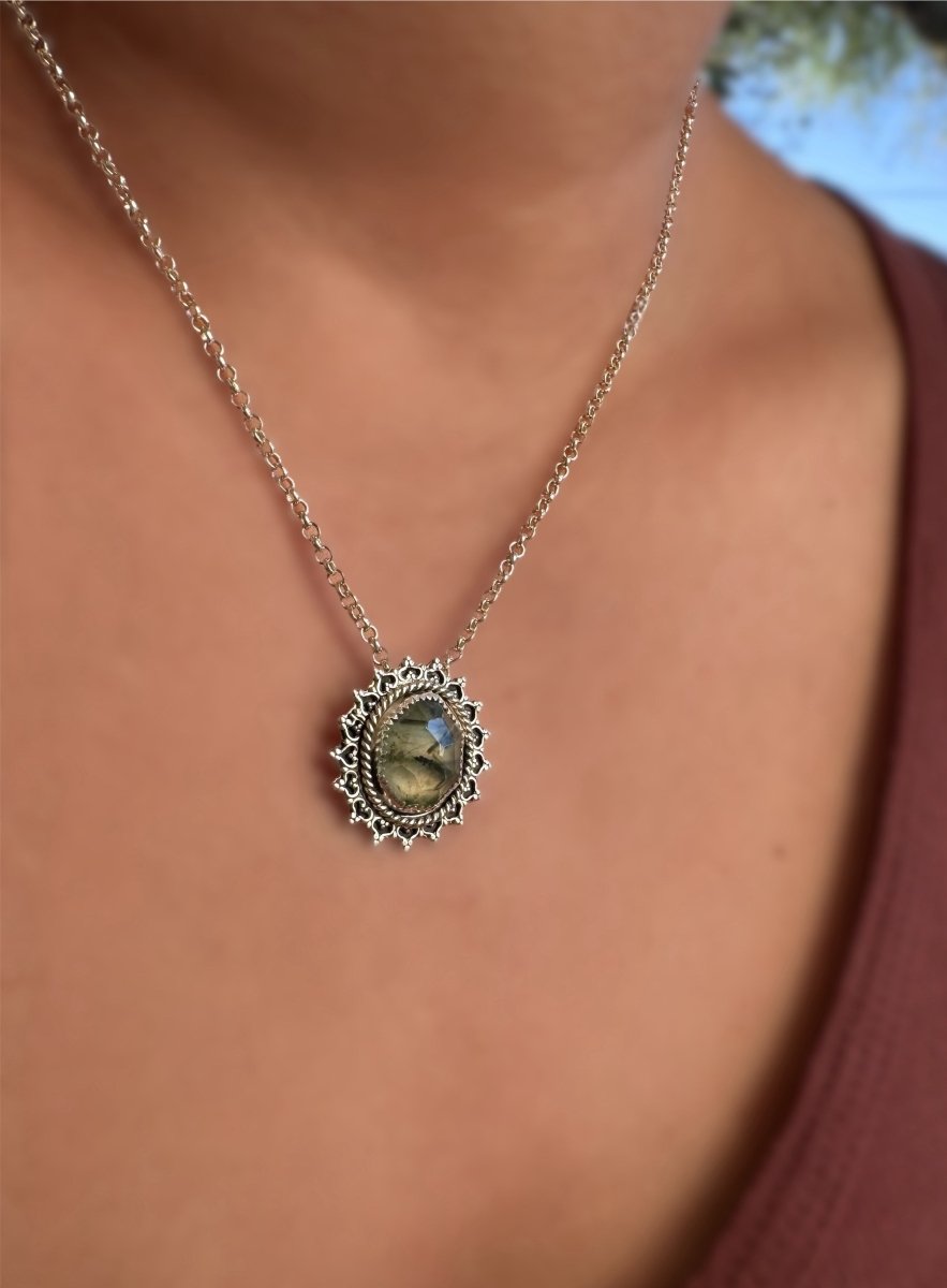 Prehnite Green Necklaces - Sky Island Jewelry