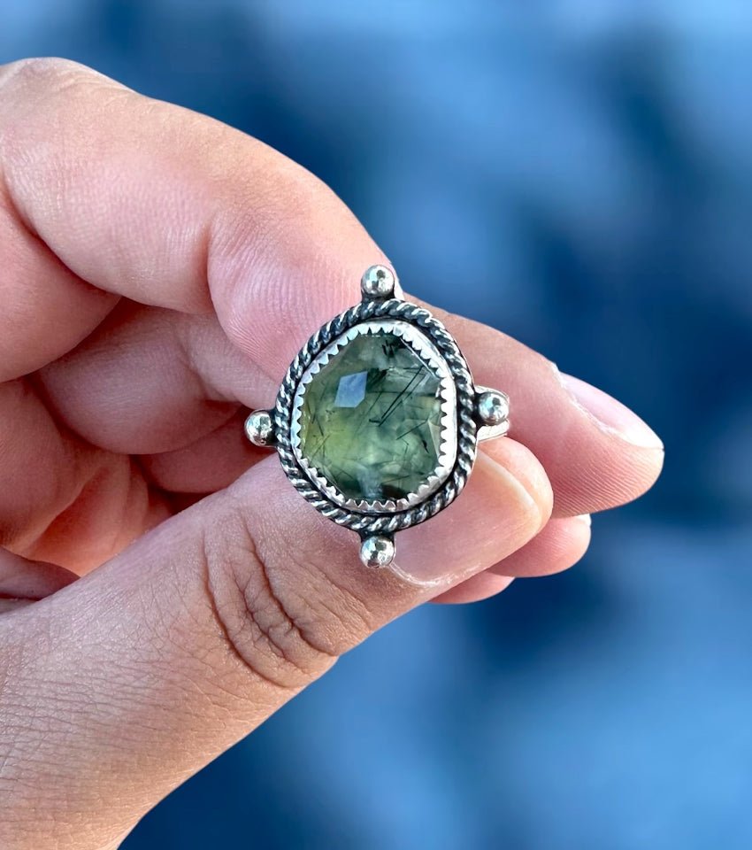 Prehnite Ring - Sky Island Jewelry