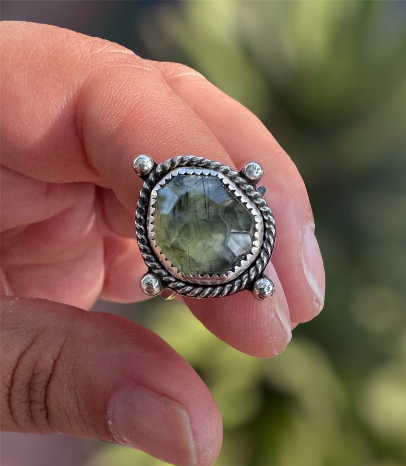 Prehnite Ring - Sky Island Jewelry