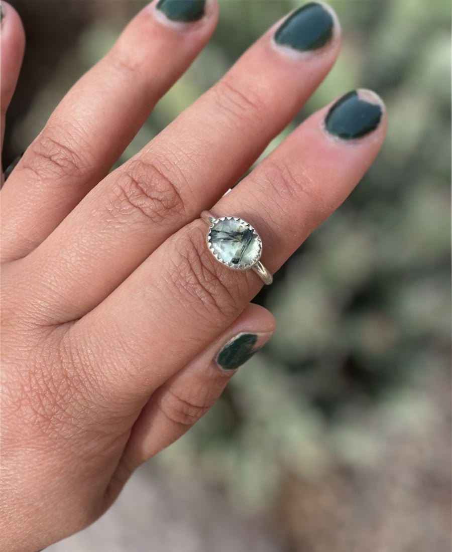 Prehnite Stacker Ring - Sky Island Jewelry