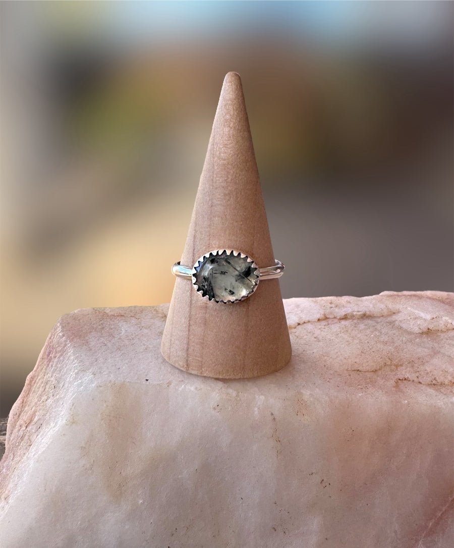 Prehnite Stacker Ring - Sky Island Jewelry
