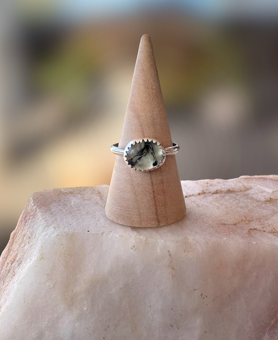 Prehnite Stacker Ring - Sky Island Jewelry