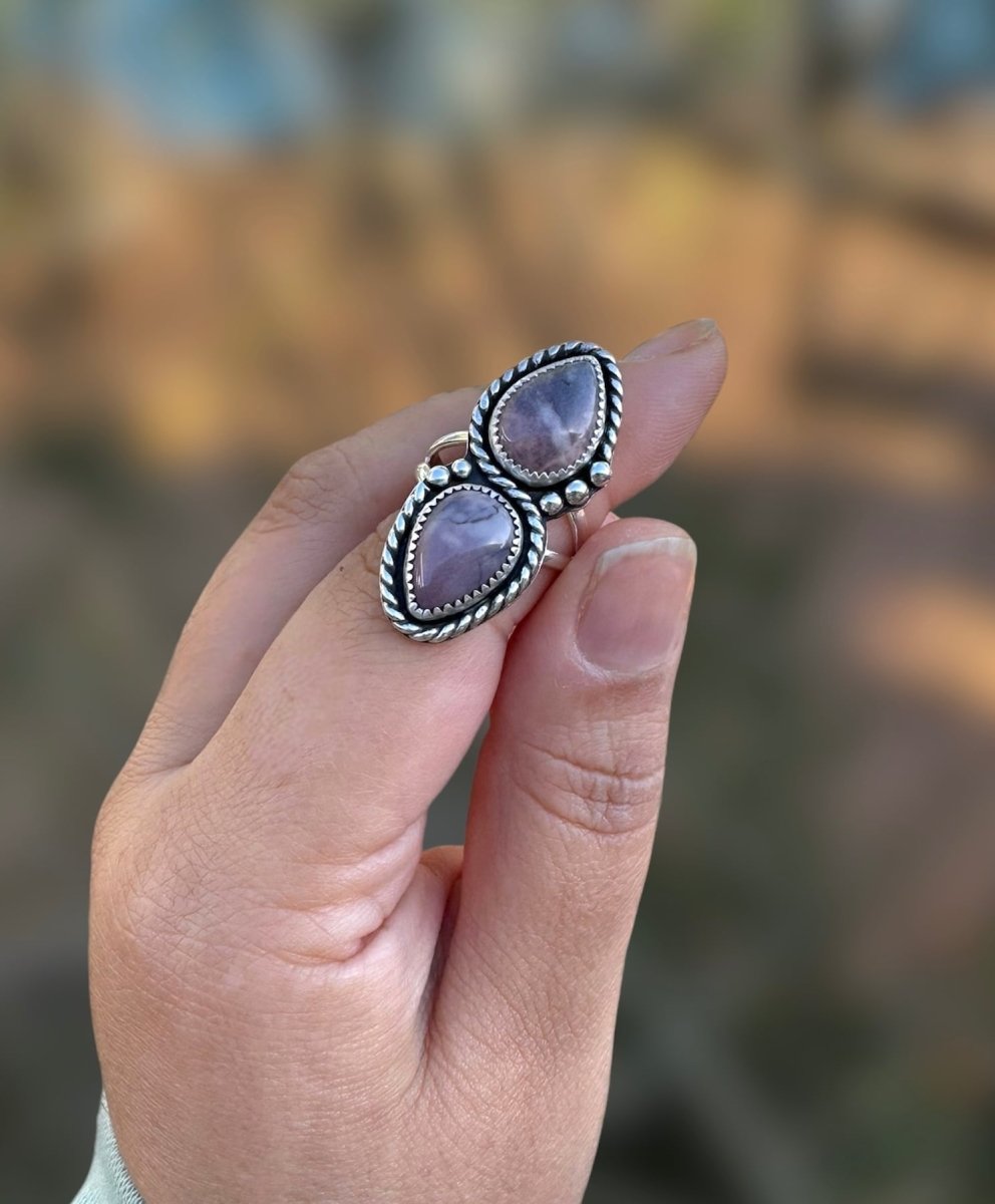Purple Porcelain Jasper Ring - Sky Island Jewelry