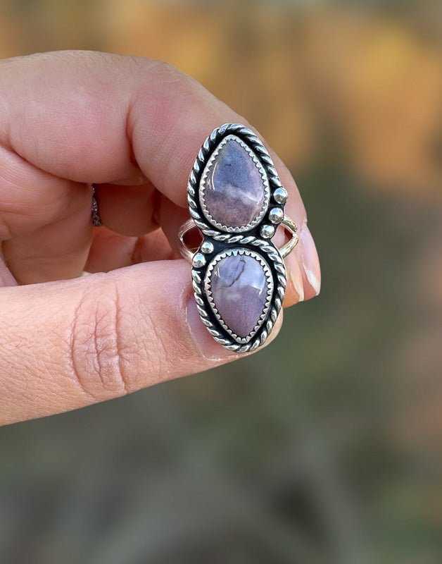 Purple Porcelain Jasper Ring - Sky Island Jewelry