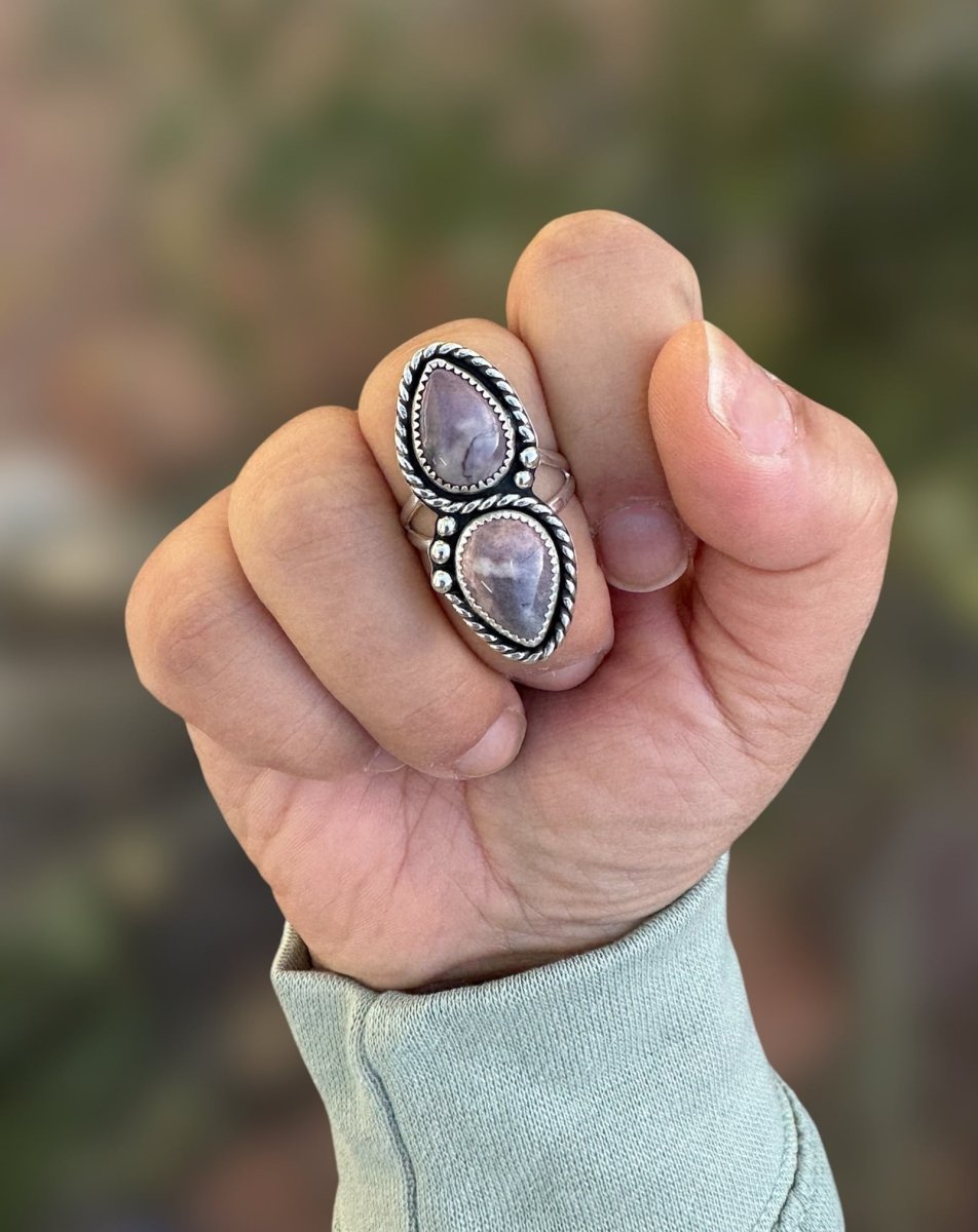 Purple Porcelain Jasper Ring - Sky Island Jewelry