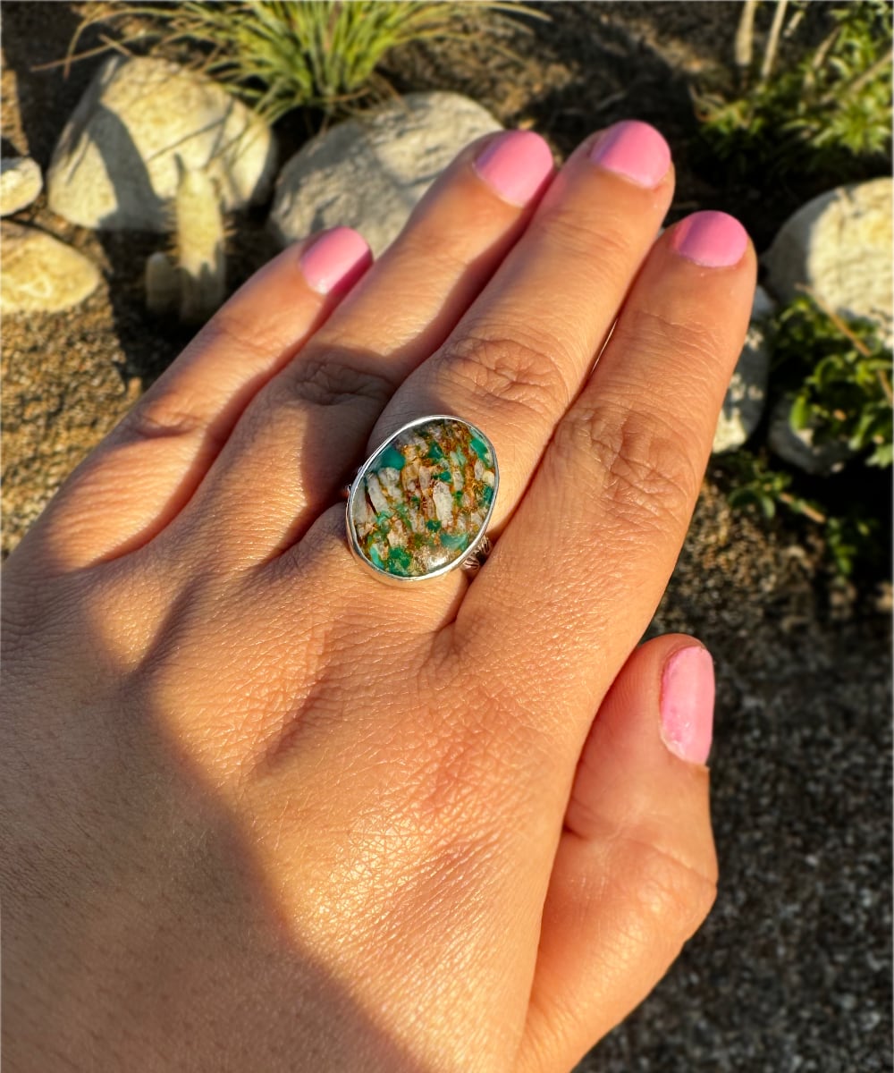 Royston Turquoise Statement Ring - Sky Island Jewelry