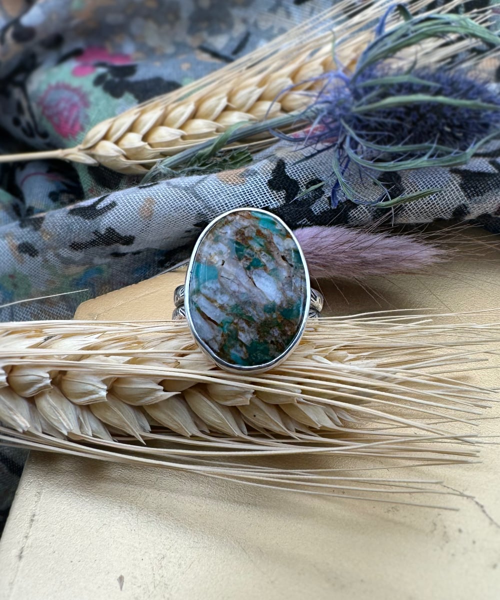 Royston Turquoise Statement Ring - Sky Island Jewelry