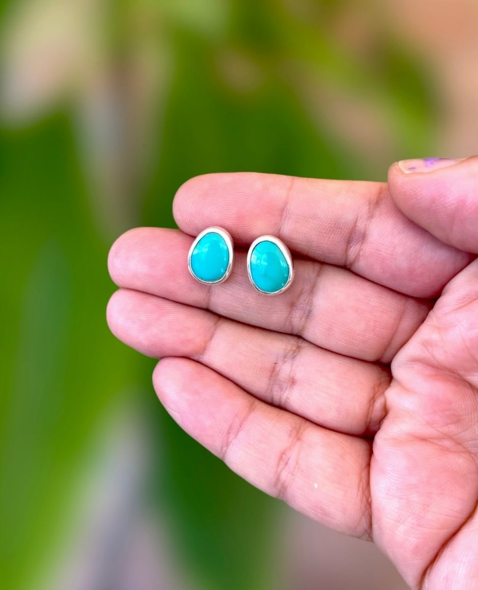 Sonoran Turquoise Studs - Sky Island Jewelry